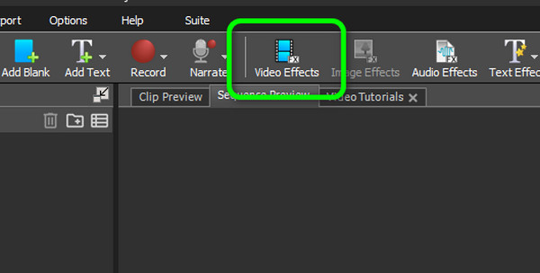 Video Effects Option
