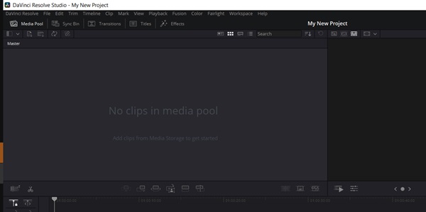 Davinci Resolve Interface