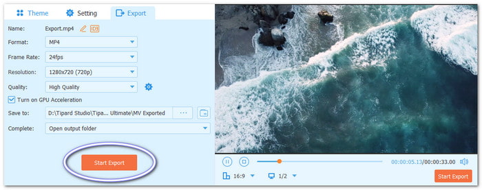 Export Video Editing Term