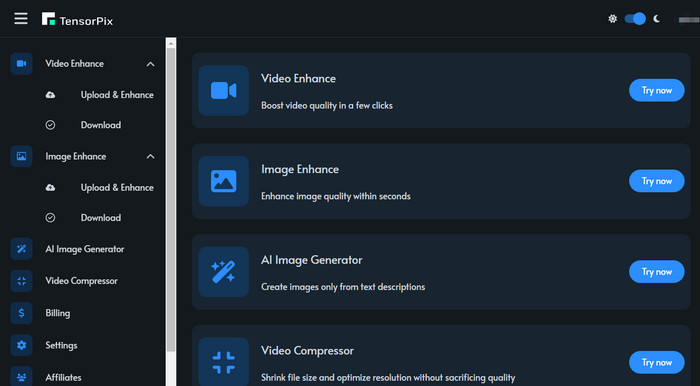 Tensorpix Online Upscaler