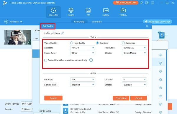 Select Output Format Tipard