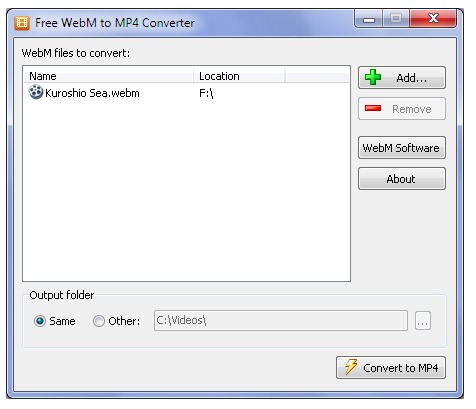 mp4 convert to webm