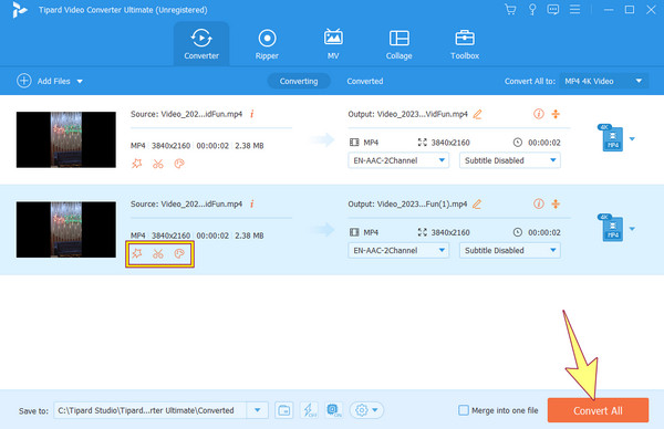 Convert Process Edit Convert All