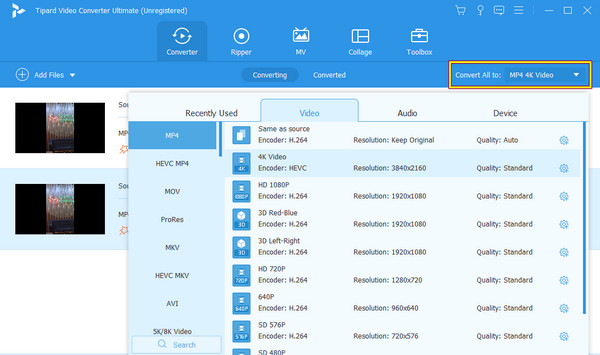 Convert Process Select Output