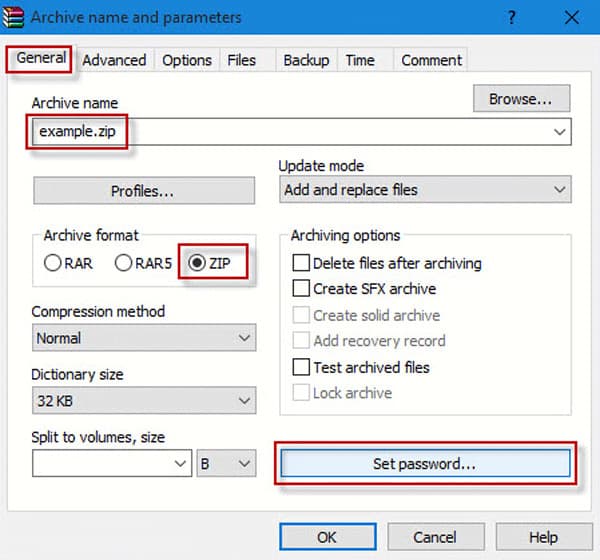 how to create a password protected folder windows